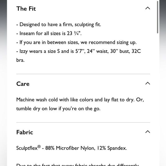 SET Active Sculptflex Leggings. Fig. Size Medium - Picture 10 of 10